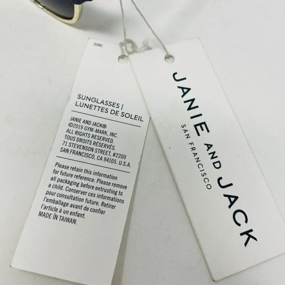 Janie and Jack Baby Boys 0-2 Years Vintage Inspired Wayfarer Sunglasses in Navy